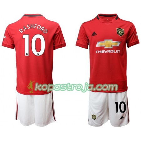 Billiga Fotbollströjor Manchester United Rashford 10 Barn Hemma tröja 2019/20 Kortärmad